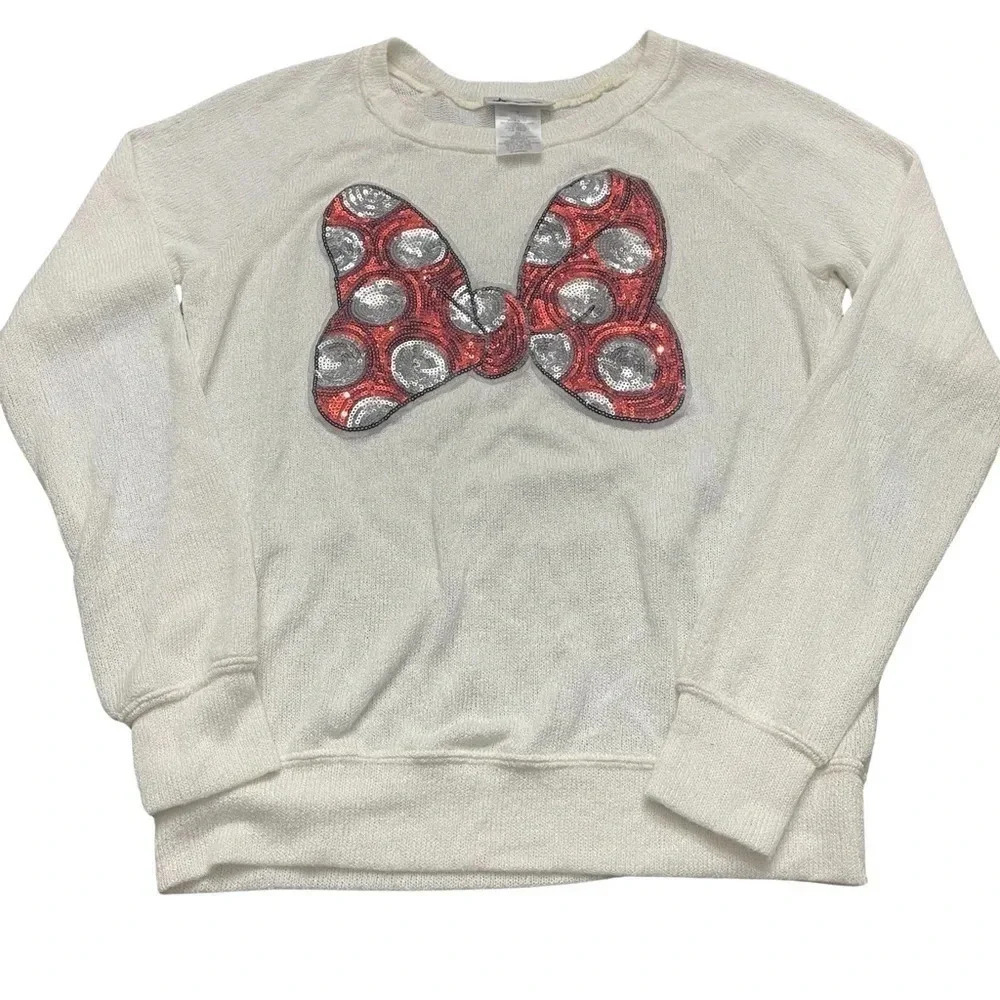 Disney Parks Minnie Bow women’s sweater. Size small. EUC.